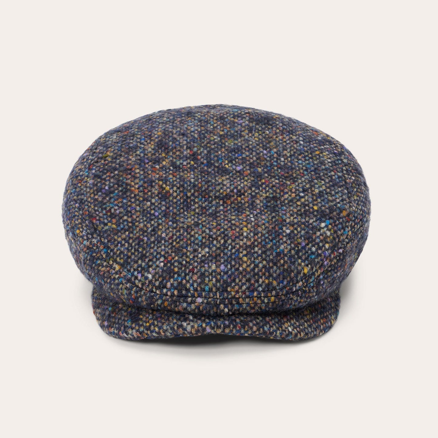 Wool Donegal Driver Cap Blue