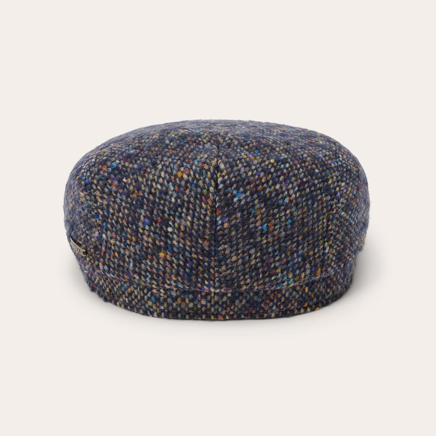 Wool Donegal Driver Cap Blue