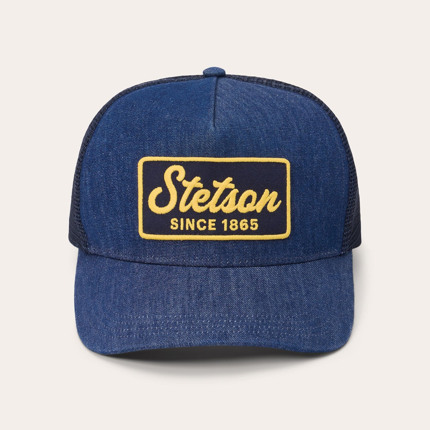 Dark Denim 1865 Patch Trucker Cap Blue