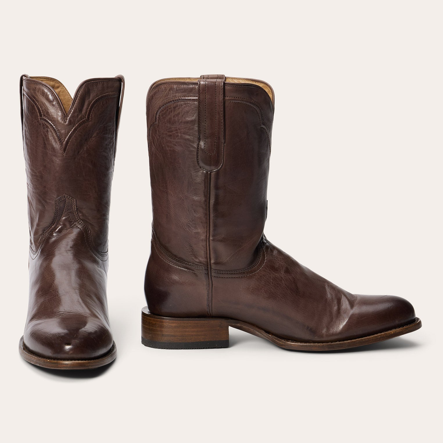 Cassidy Roper Boots Smooth Brown
