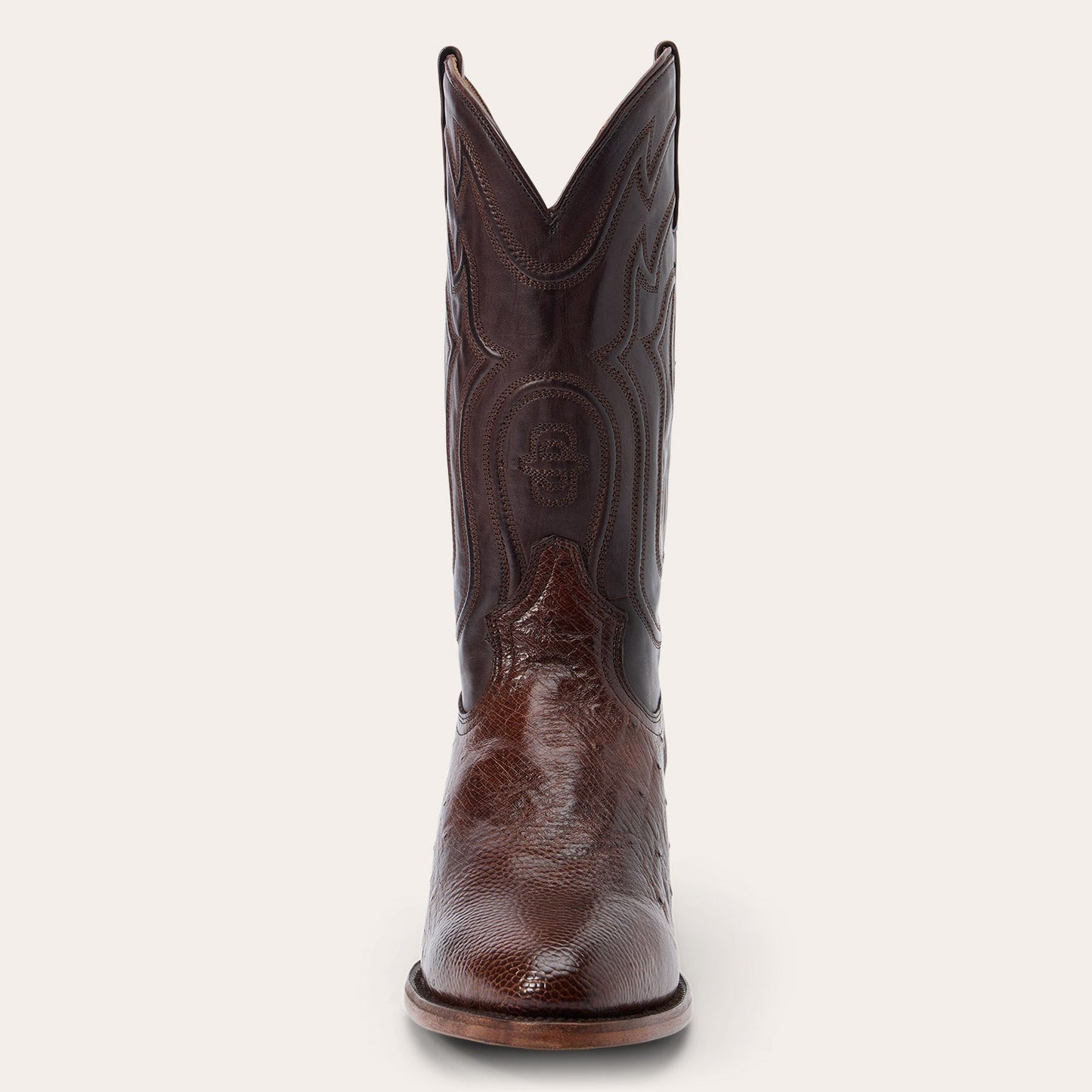 Wyatt Ostrich Boots Tobacco
