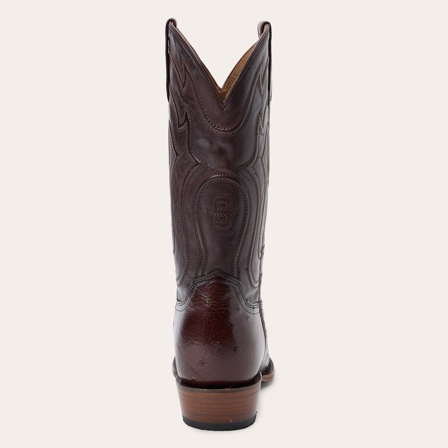 Wyatt Ostrich Boots Tobacco