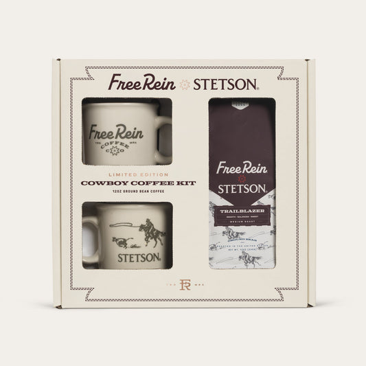 Stetson X Free Rein Cowboy Coffee Kit White