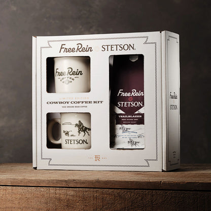 Stetson X Free Rein Cowboy Coffee Kit White