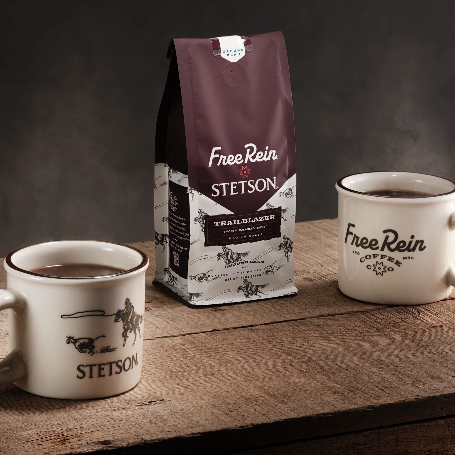 Stetson X Free Rein Cowboy Coffee Kit White