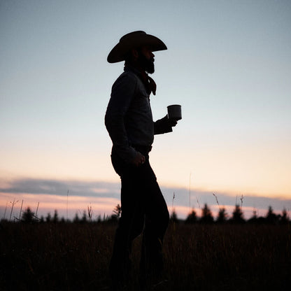 Stetson X Free Rein Cowboy Coffee Kit White