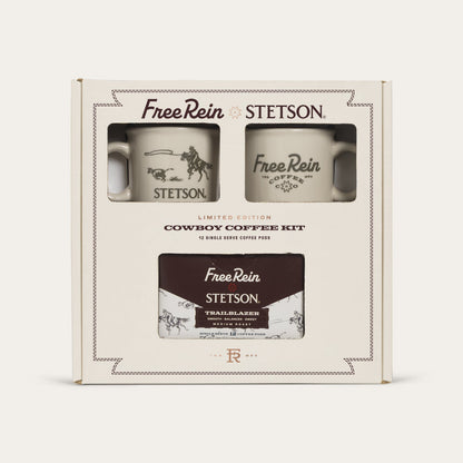 Stetson X Free Rein Cowboy Coffee Pod Kit White