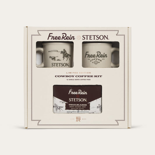 Stetson X Free Rein Cowboy Coffee Pod Kit White