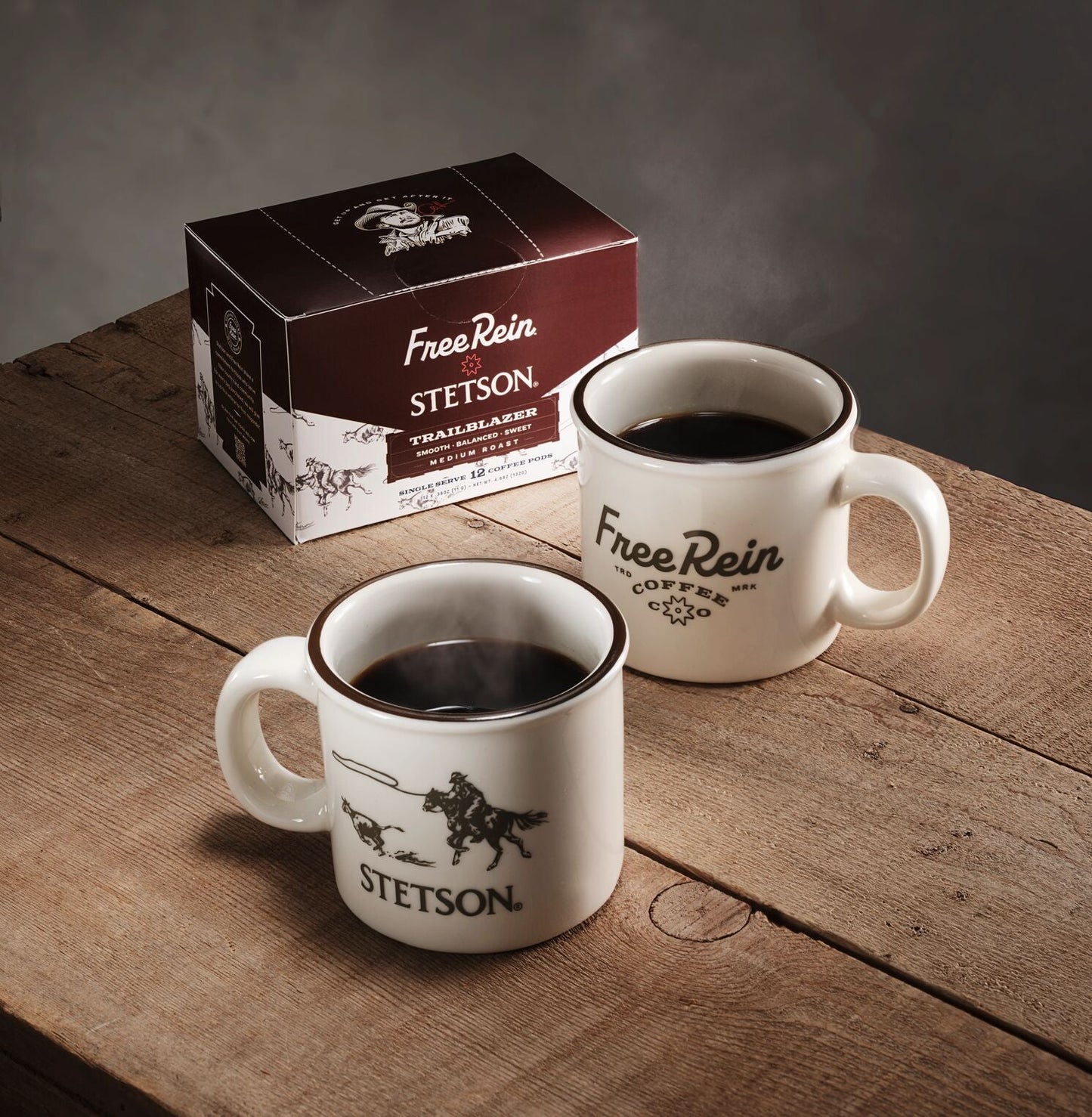 Stetson X Free Rein Cowboy Coffee Pod Kit White