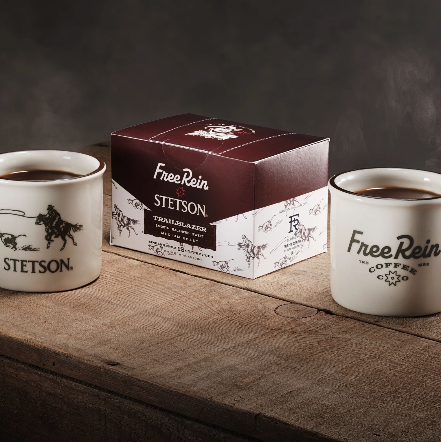 Stetson X Free Rein Cowboy Coffee Pod Kit White
