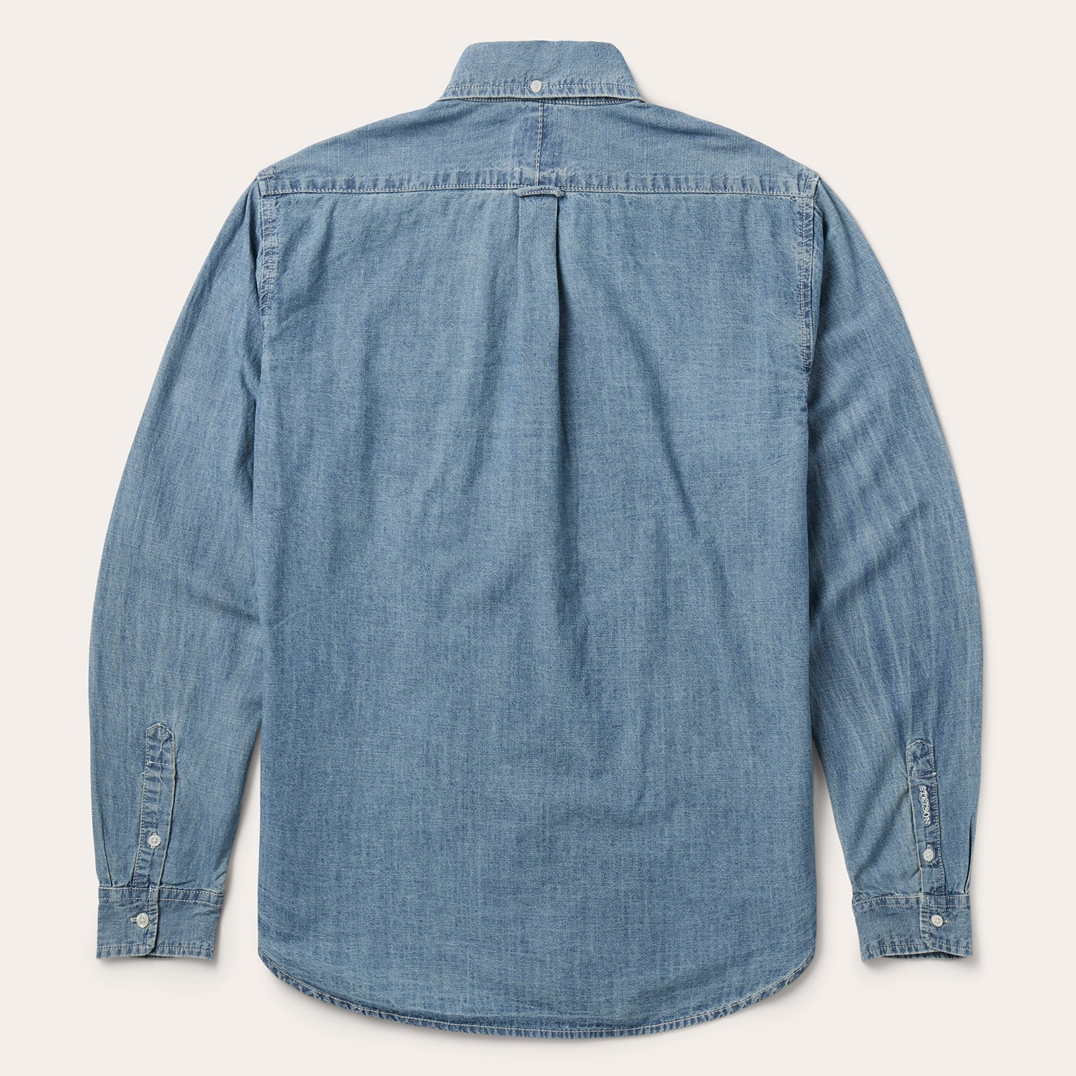 Chambray Button-Down Shirt Blue