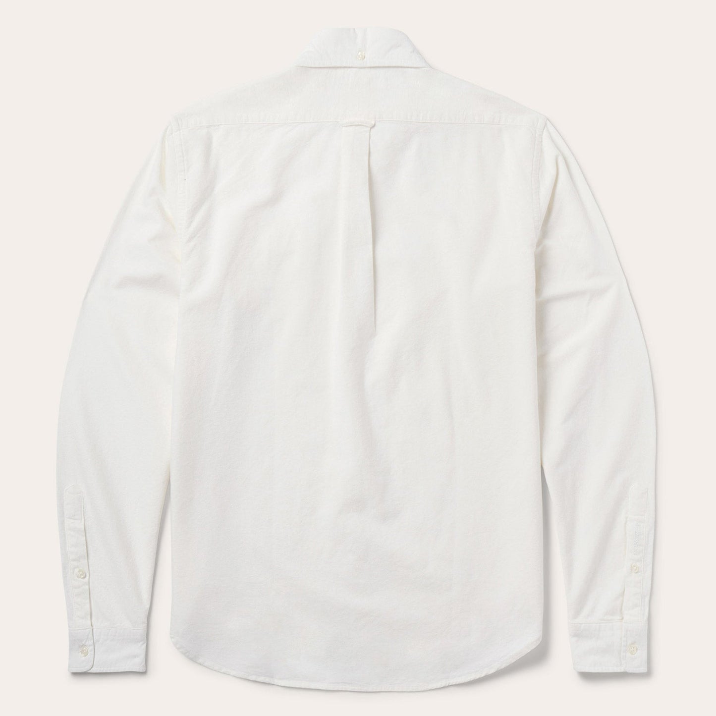 Peached Oxford Button-Down Shirt White