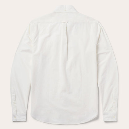 Peached Oxford Button-Down Shirt White