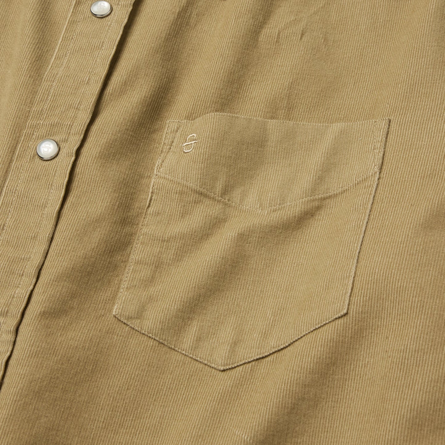 Baby Corduroy Western Shirt Tan