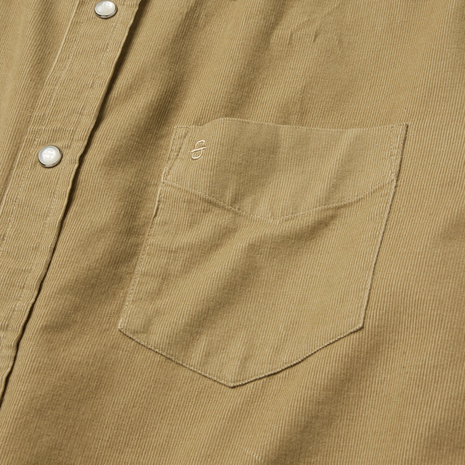 Baby Corduroy Western Shirt Tan