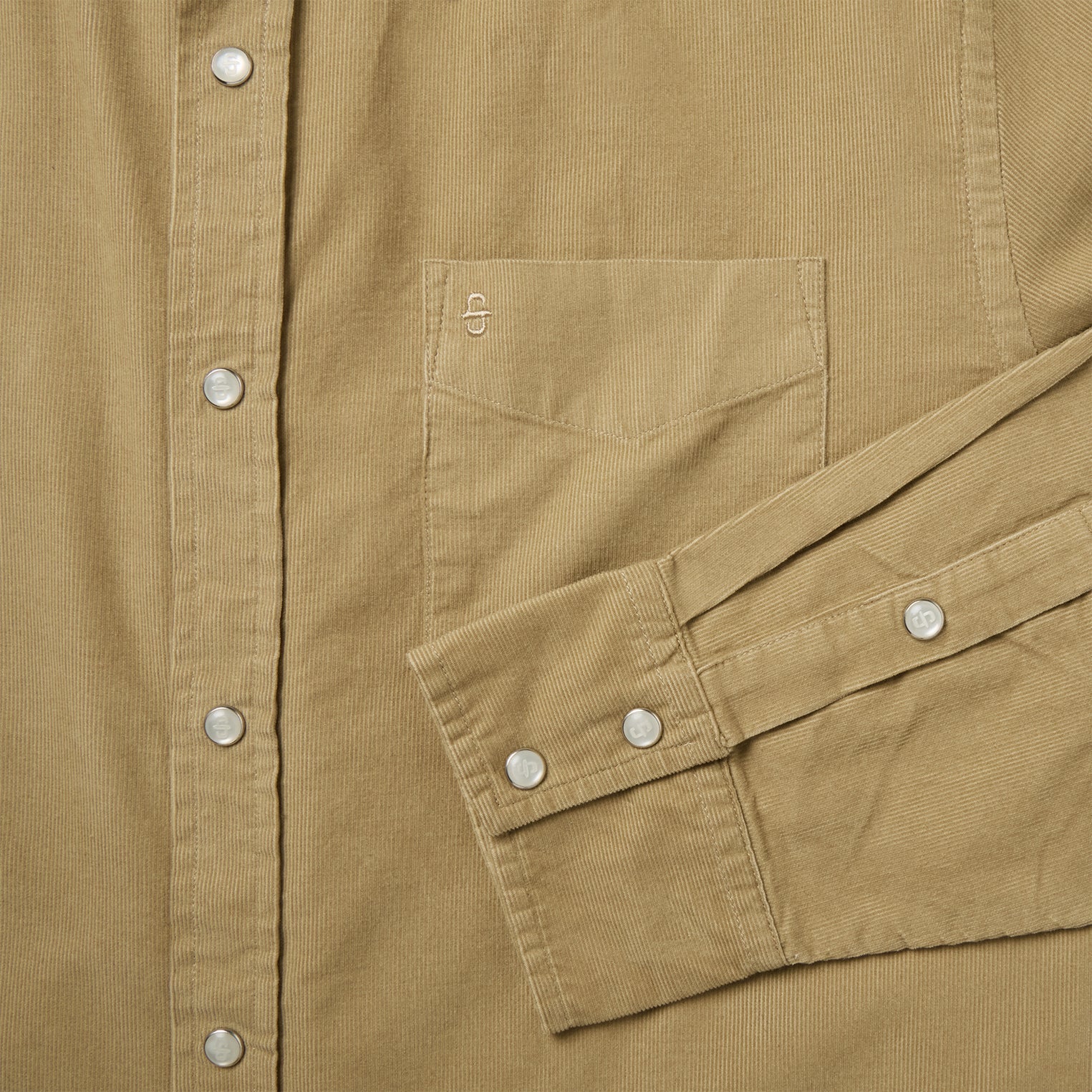 Baby Corduroy Western Shirt Tan