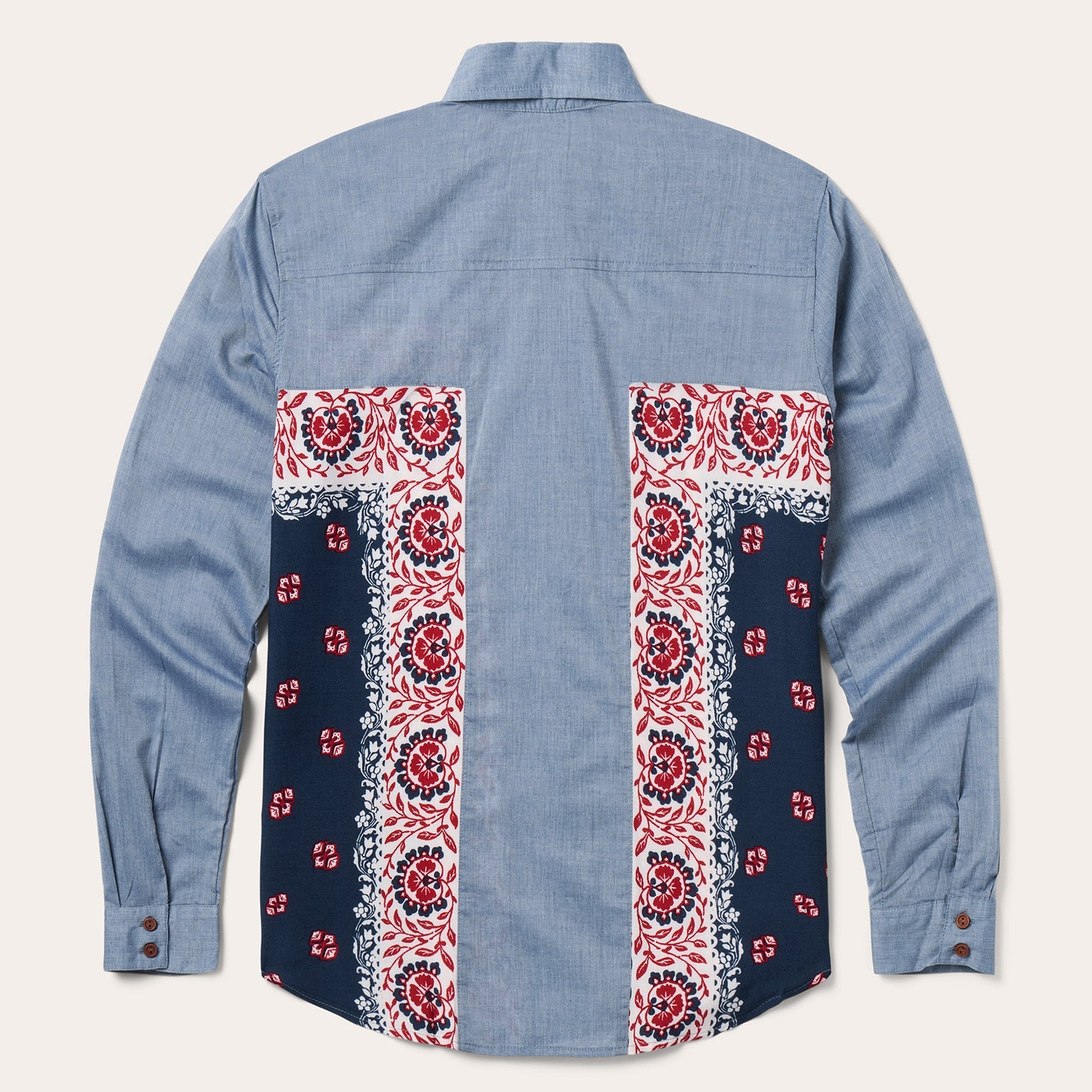 Chambray Bandana Shirt Blue