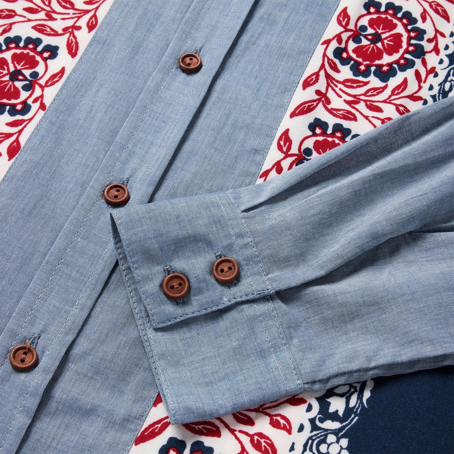 Chambray Bandana Shirt Blue