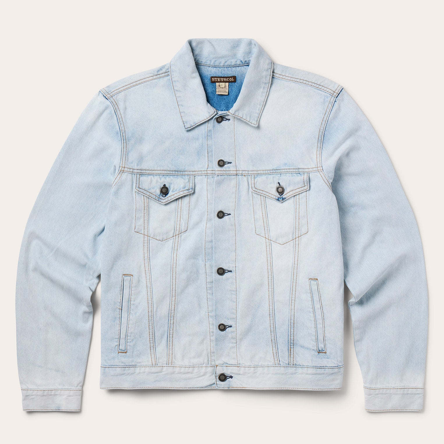 Light Denim Trucker Jacket Blue