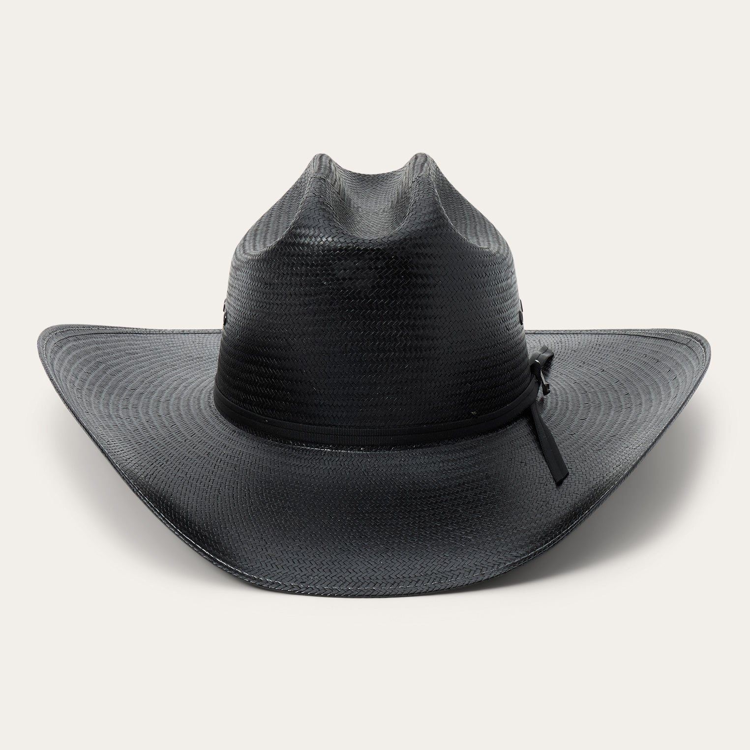 Coal Mine 10X Straw Cowboy Hat Black
