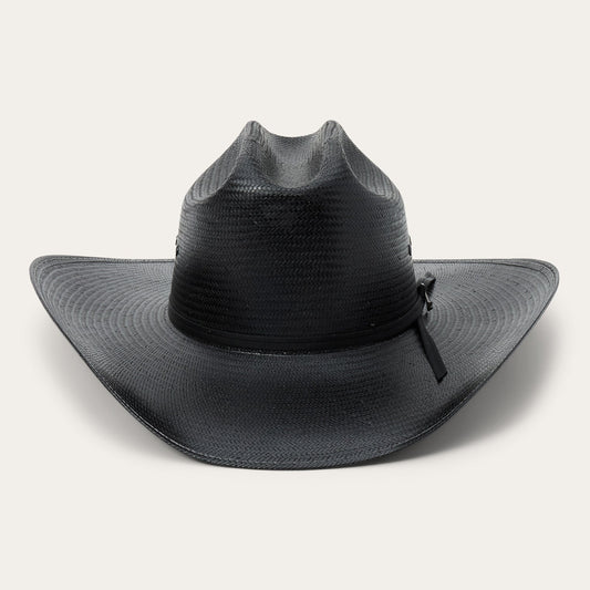 Coal Mine 10X Straw Cowboy Hat Black