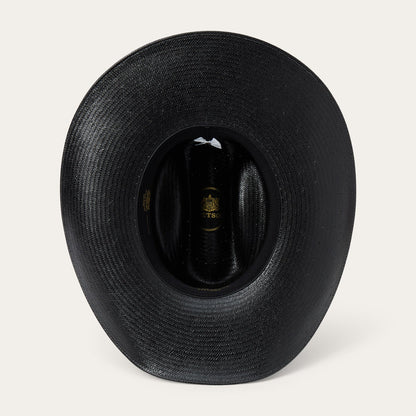 Coal Mine 10X Straw Cowboy Hat Black
