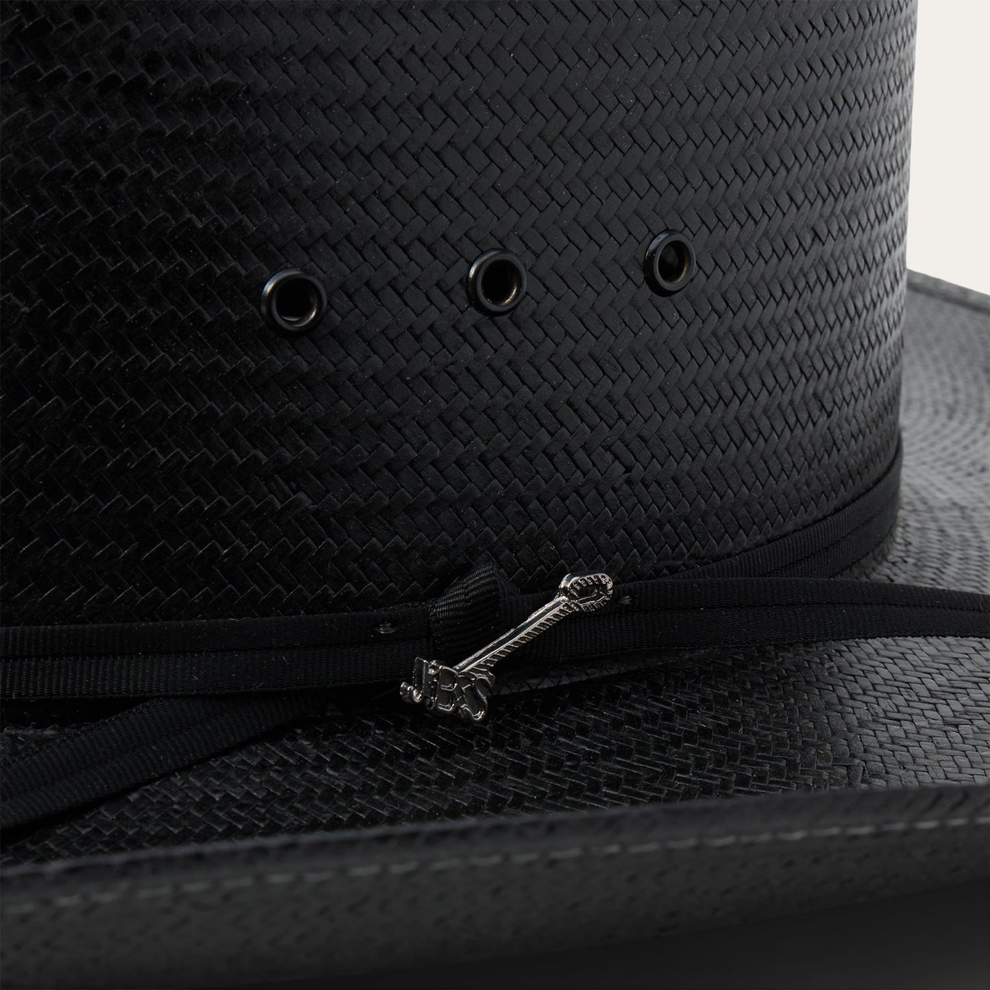 Coal Mine 10X Straw Cowboy Hat Black