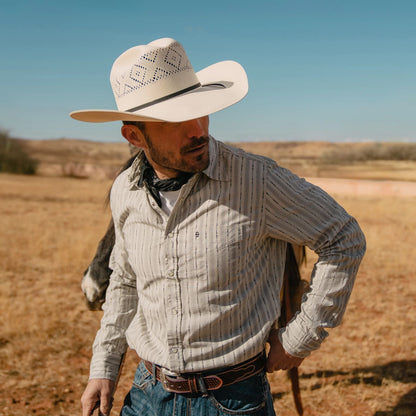 Saddleman 20X Straw Cowboy Hat Natural