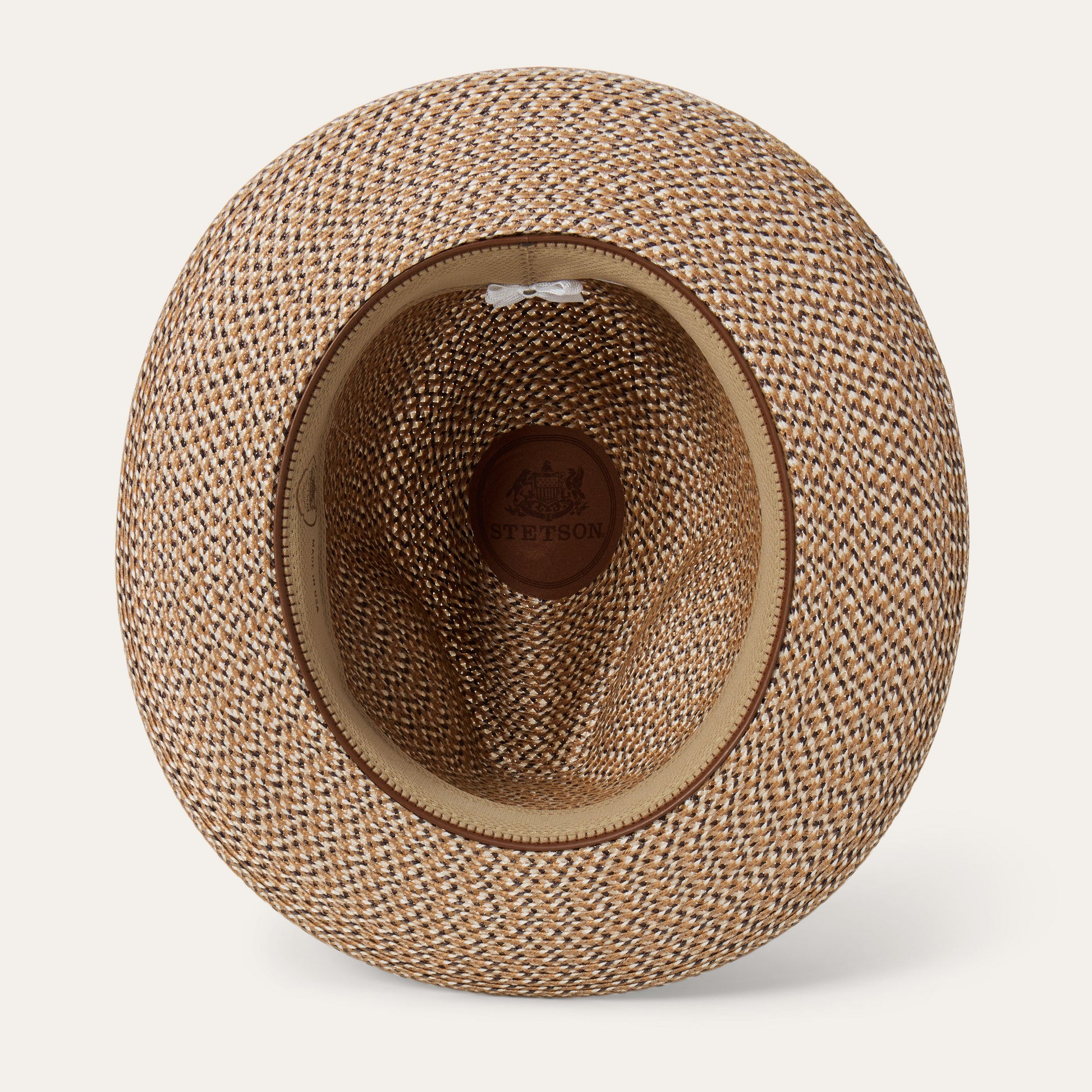 Emin Straw Fedora Brown Mix