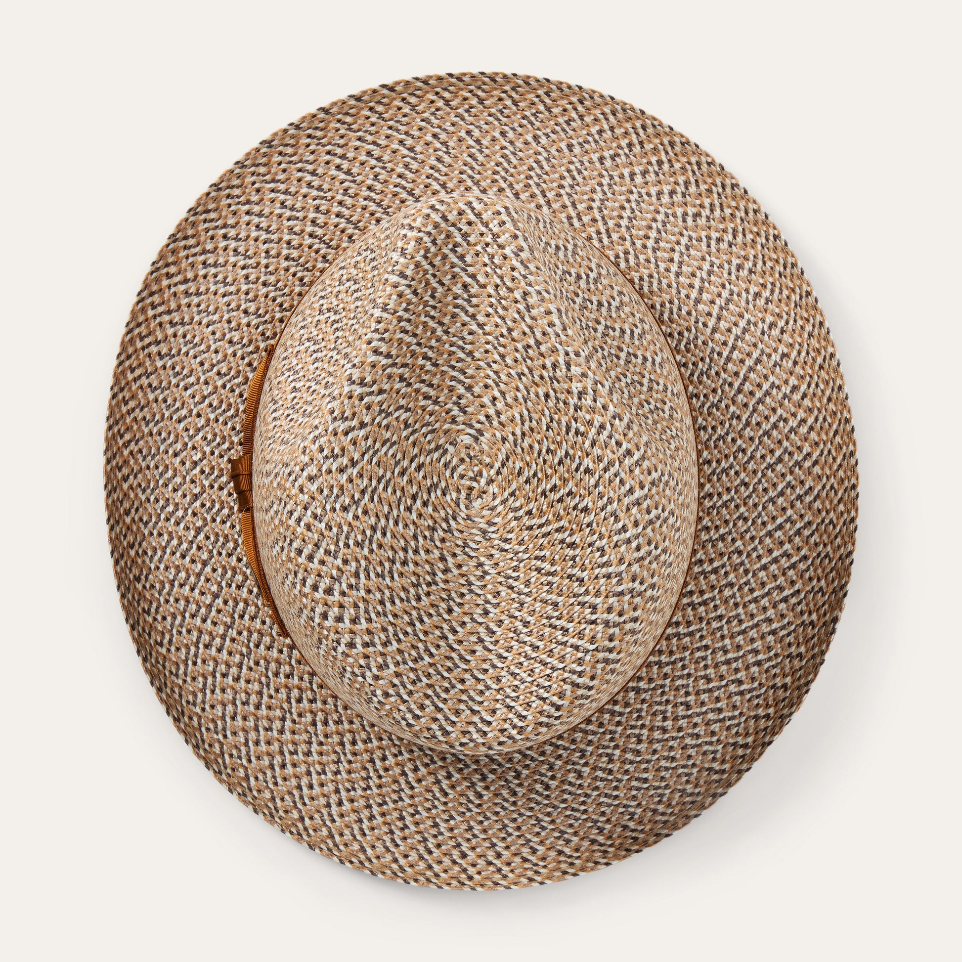 Emin Straw Fedora Brown Mix