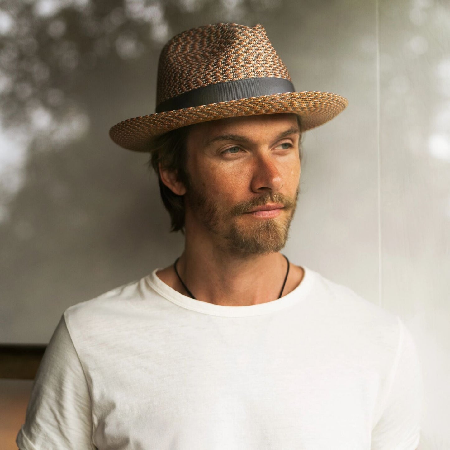 Emin Straw Fedora Quartz Mix