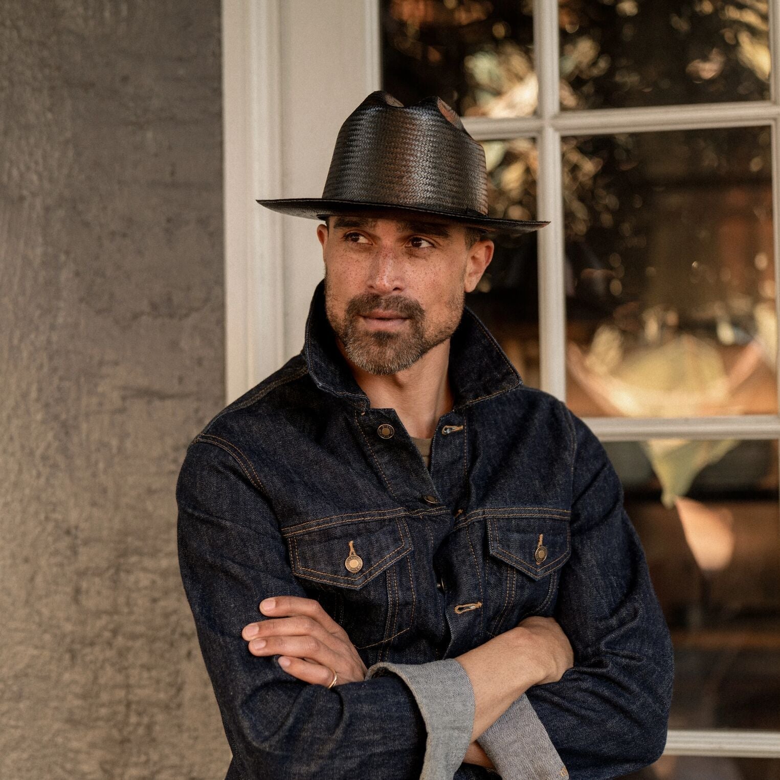 Open Road Straw Hat Black