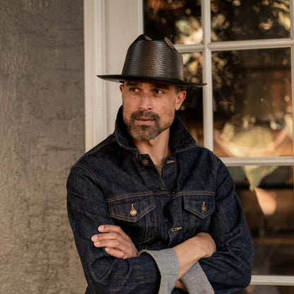 Open Road Straw Hat Black