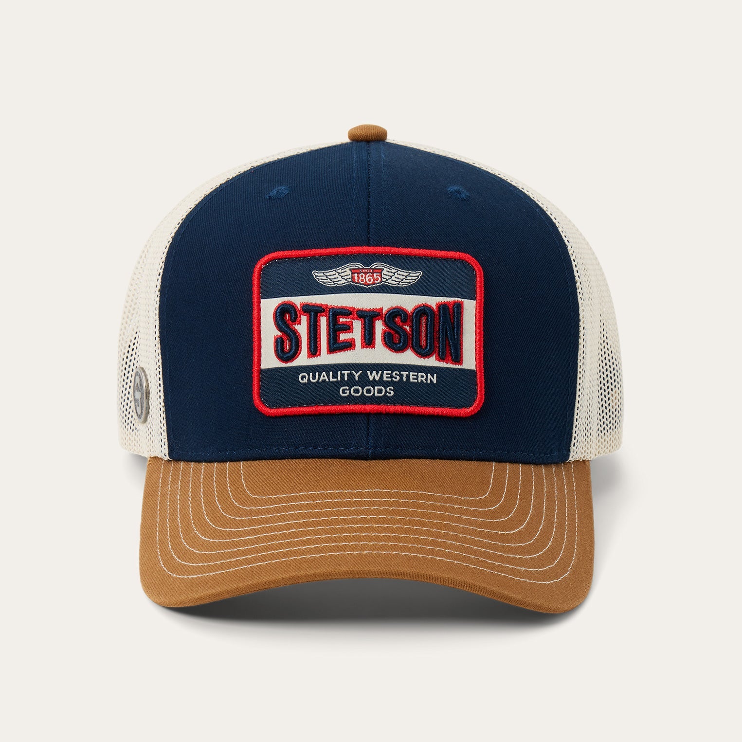 Vintage Patch Trucker Hat Navy