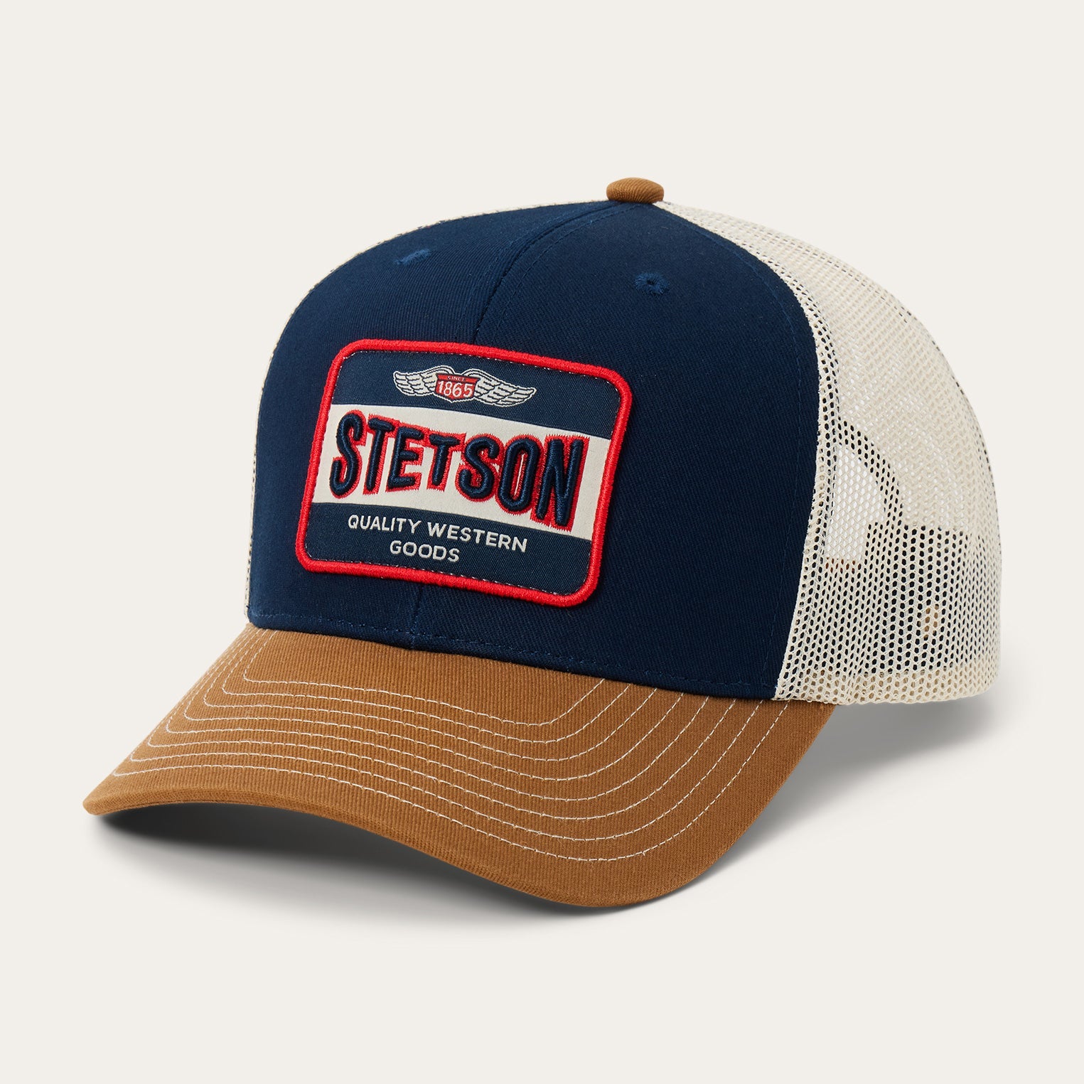 Vintage Patch Trucker Hat Navy