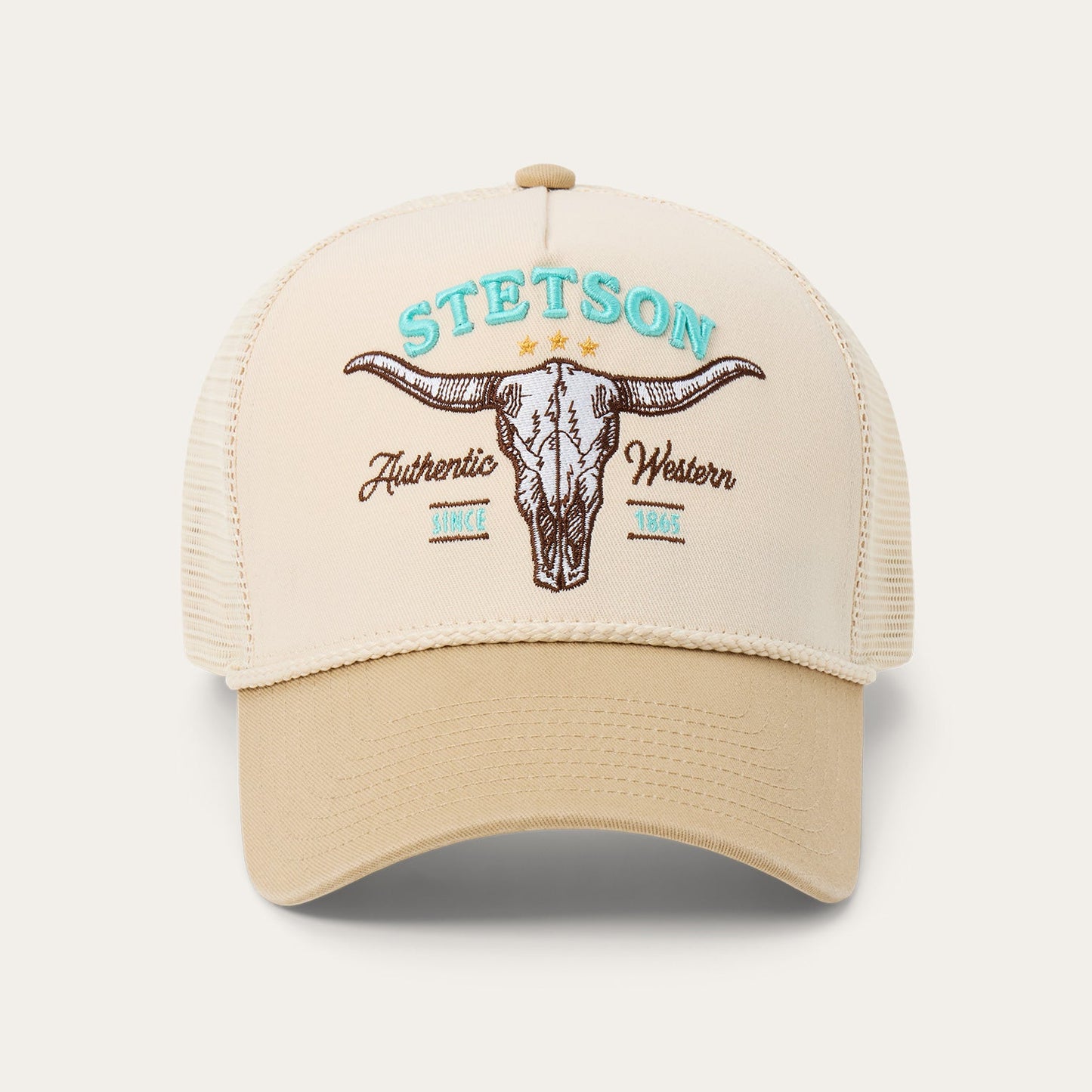 Skull Trucker Hat Off White / Khaki