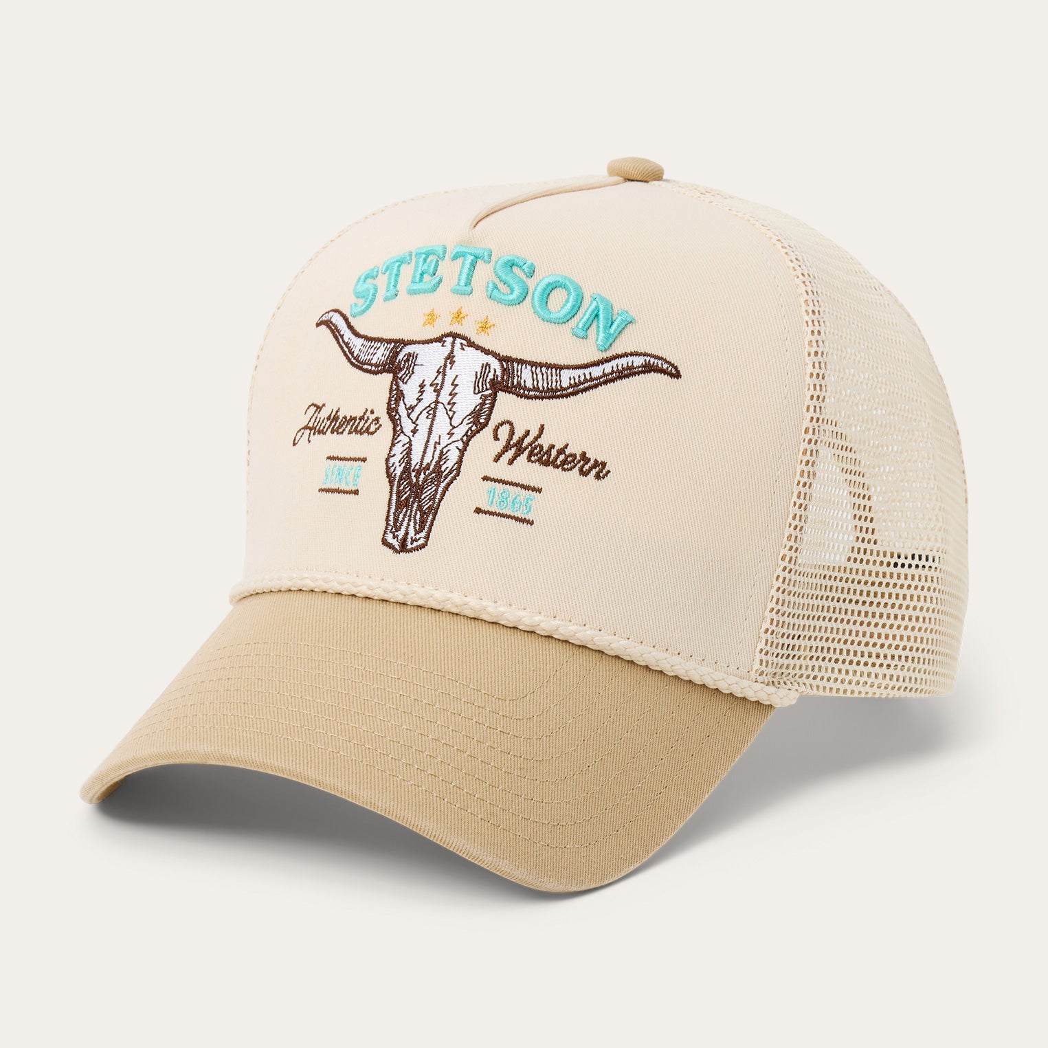 Skull Trucker Hat Off White / Khaki