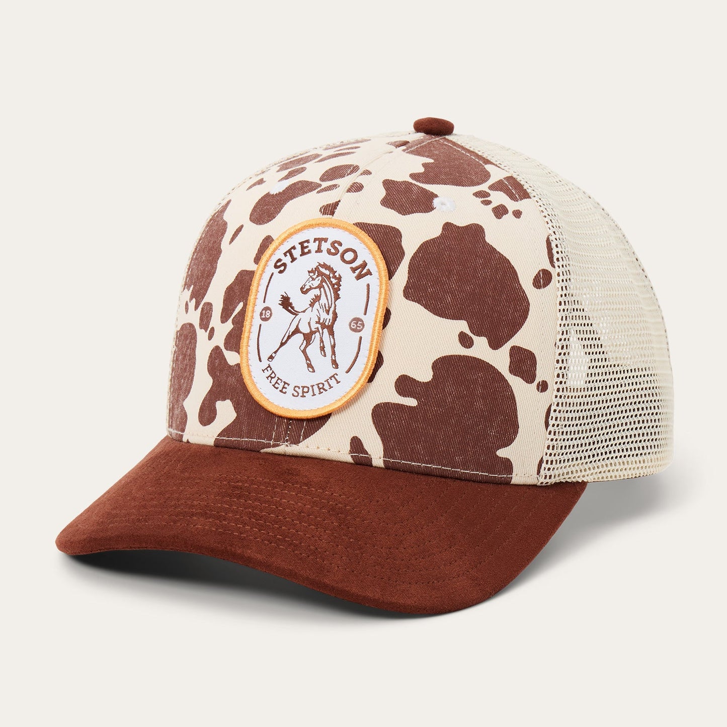 Free Spirit Trucker Hat Brown Cow