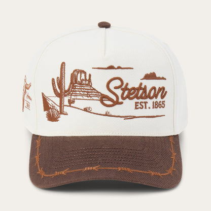 Landscape Trucker Hat Off White / Brown