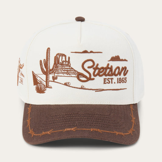 Landscape Trucker Hat Off White / Brown