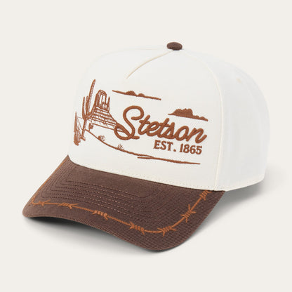 Landscape Trucker Hat Off White / Brown