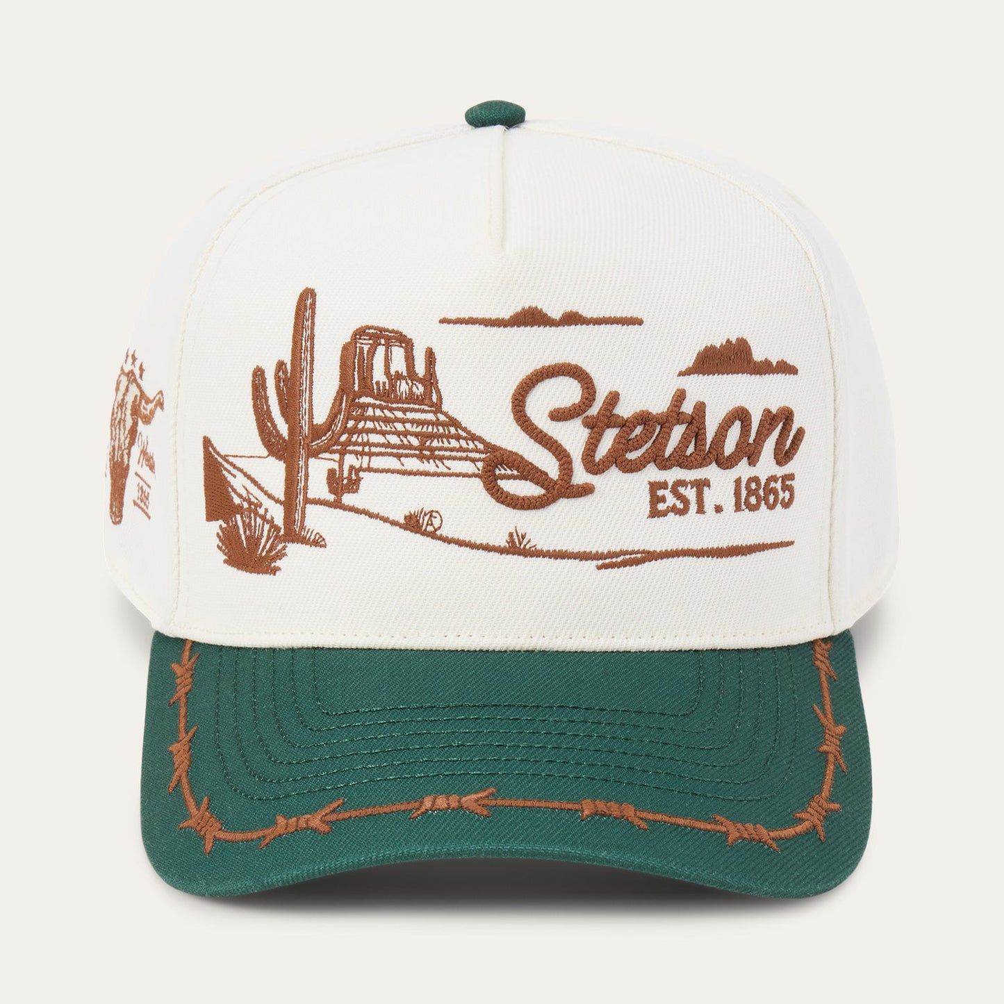 Landscape Trucker Hat Off White / Green
