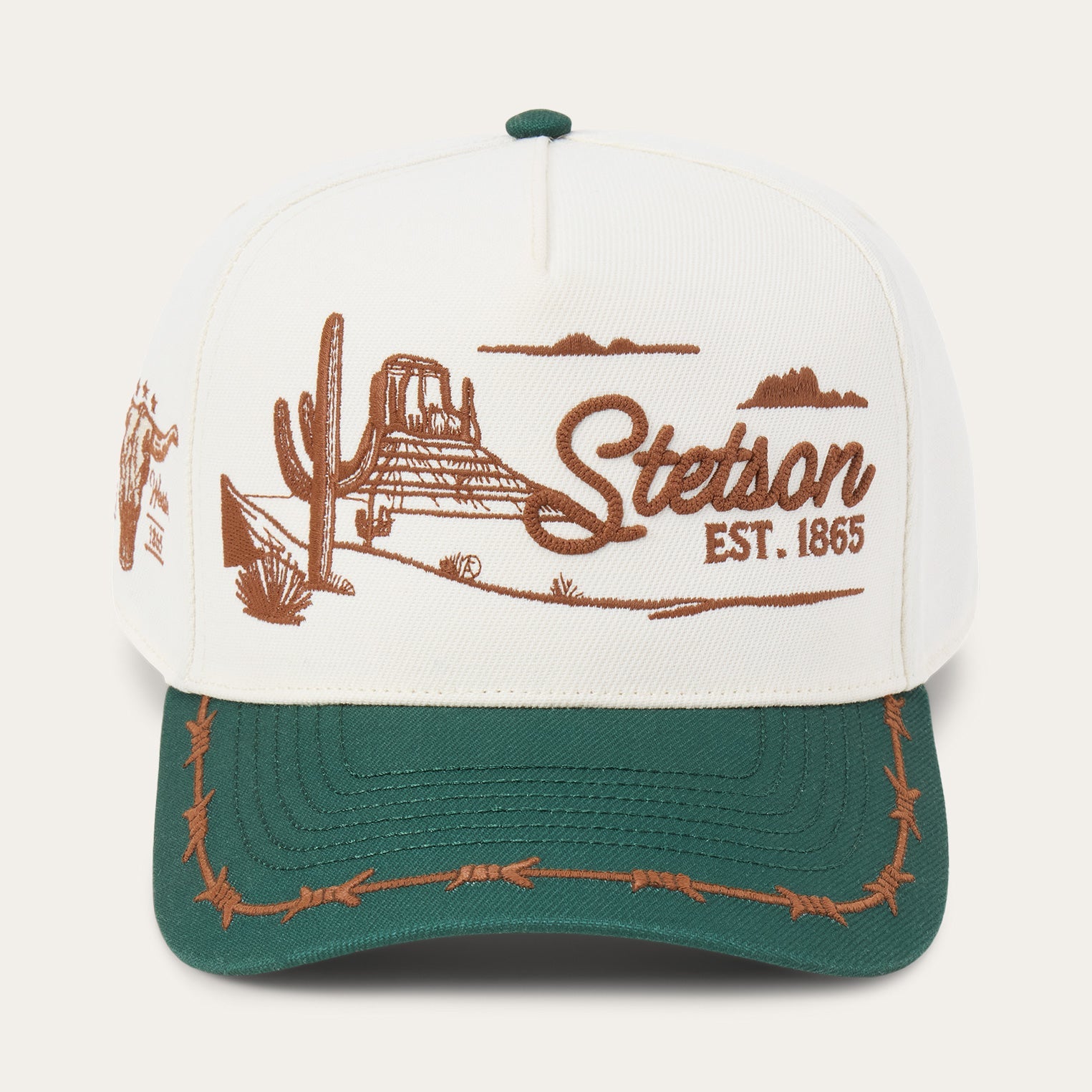 Landscape Trucker Hat Off White / Green