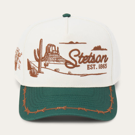 Landscape Trucker Hat Off White / Green