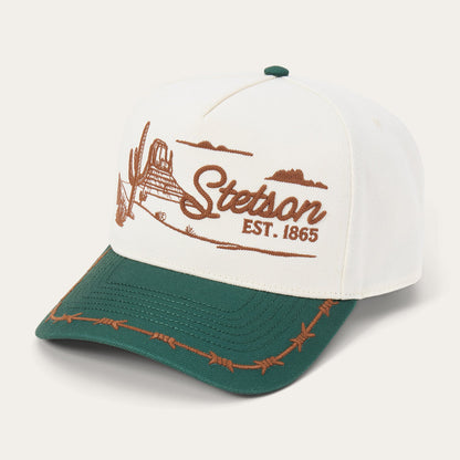 Landscape Trucker Hat Off White / Green