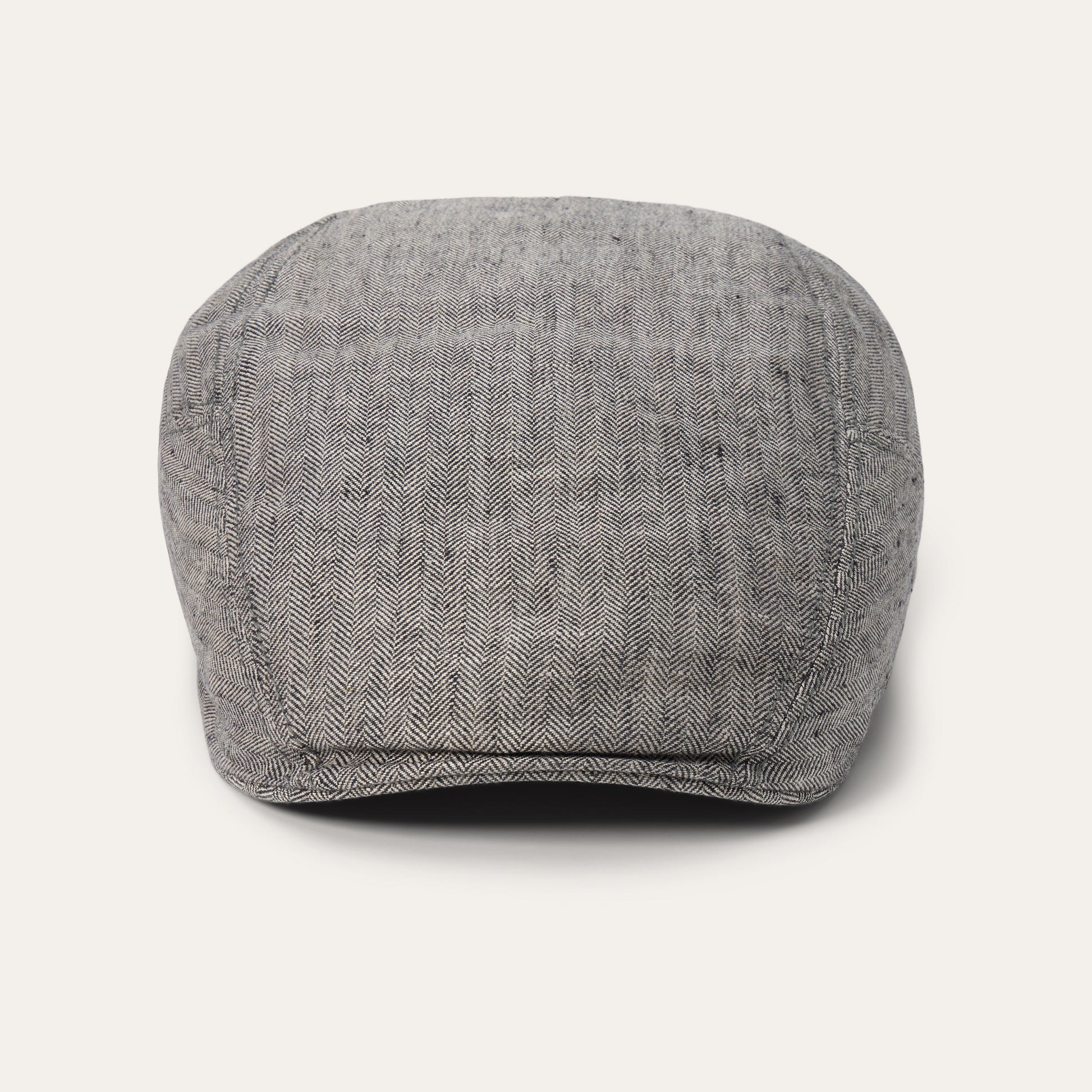 Linen Ivy Cap Grey Herringbone
