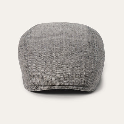 Linen Ivy Cap Grey Herringbone