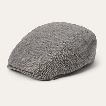 Linen Ivy Cap Grey Herringbone