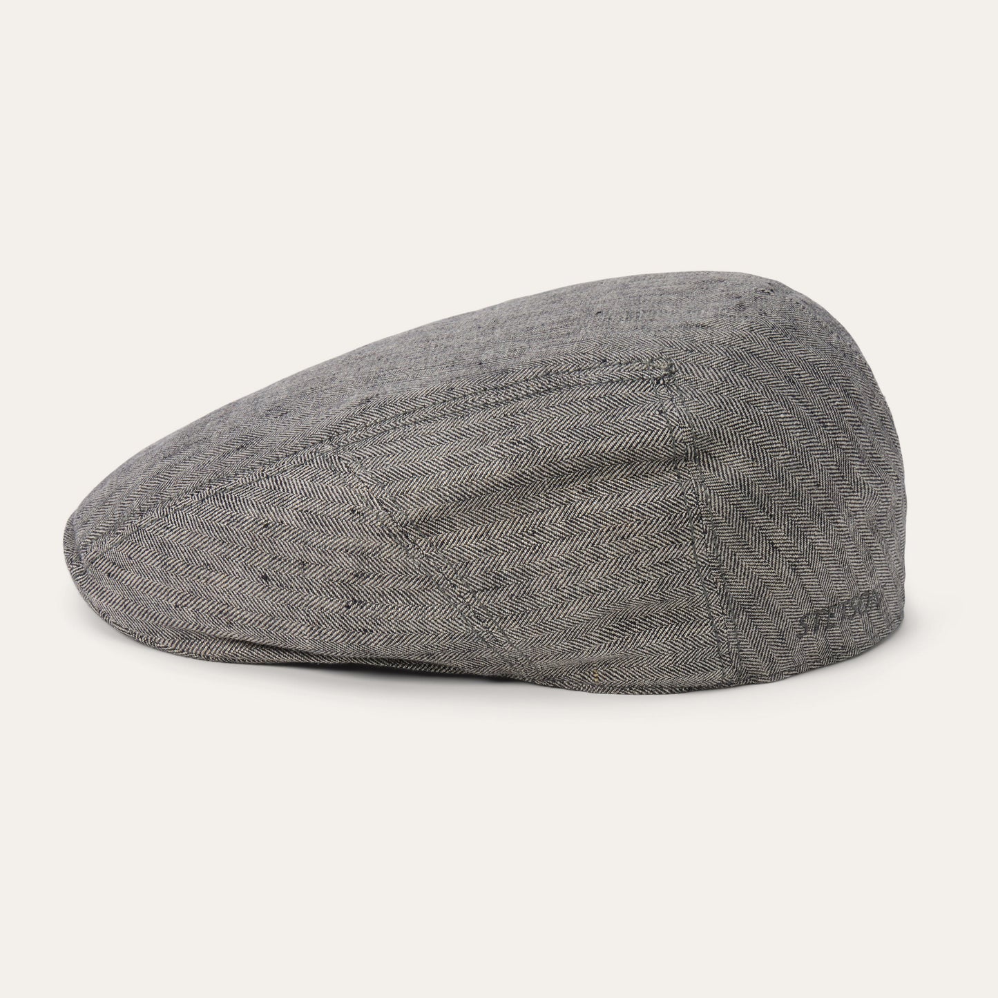 Linen Ivy Cap Grey Herringbone