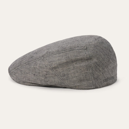 Linen Ivy Cap Grey Herringbone